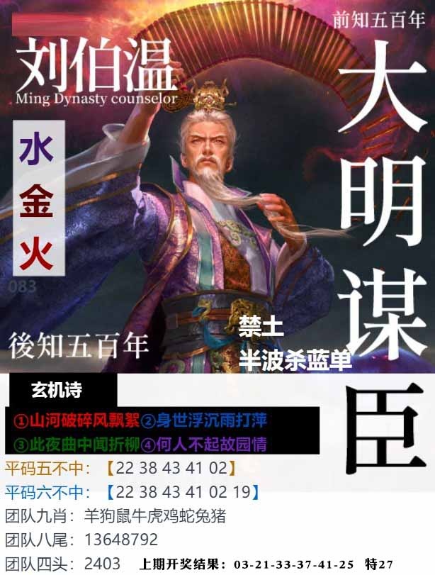 083期大明谋臣[图]